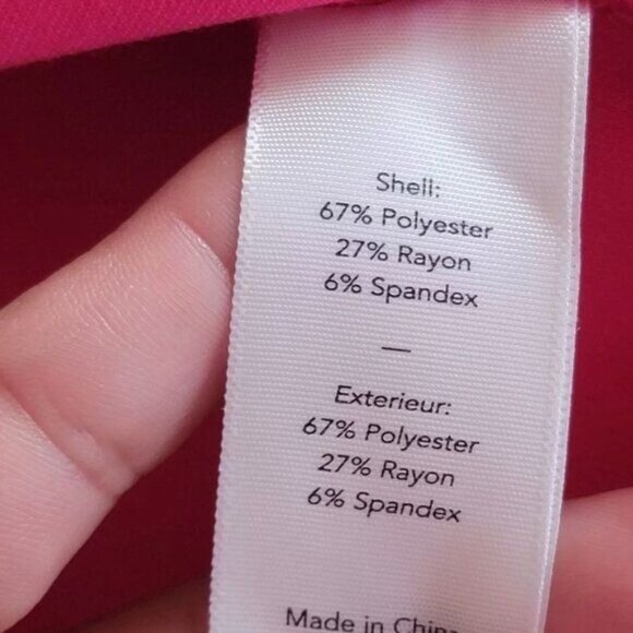 Likely Packard Dress Size 12 One Shoulder Fuchsia Pink Mid Length Slit New - Picture 10 of 12